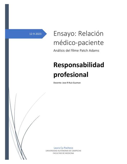 ensayo relación médico-px