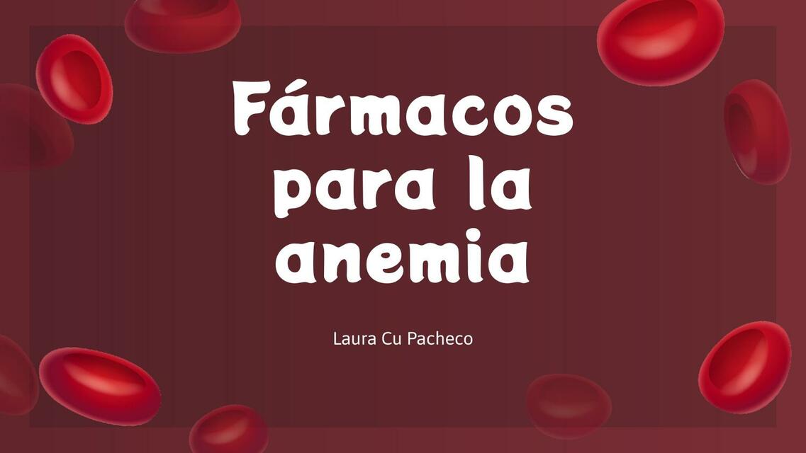 farmacos para anemia