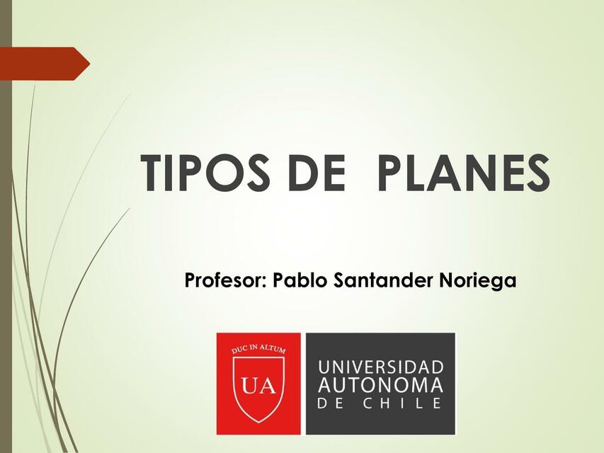 TIPOS DE PLANES