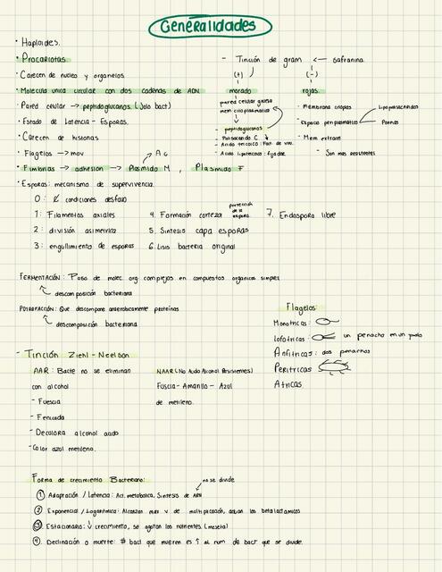 Generalidades Bacterias