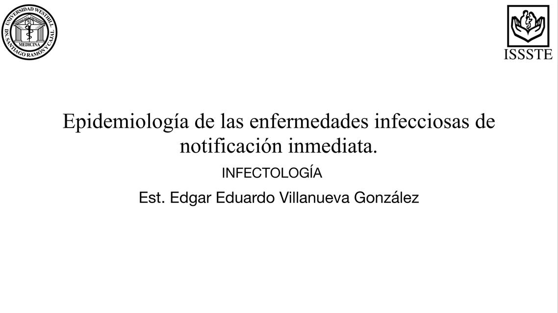 Enfermedades de notificación inmediata