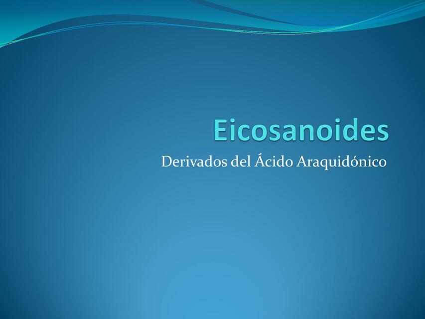 5 Eicosanoides