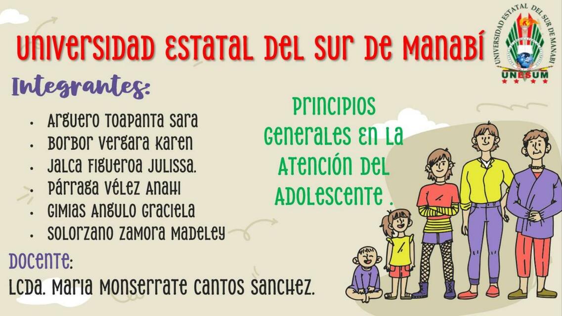 Atención integral de los adolescentes