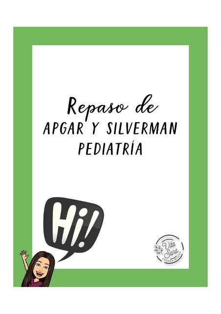 Apgar y Silverman Pediatría