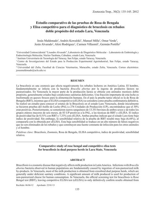 Estudio comparativo de las pruebas de Ro