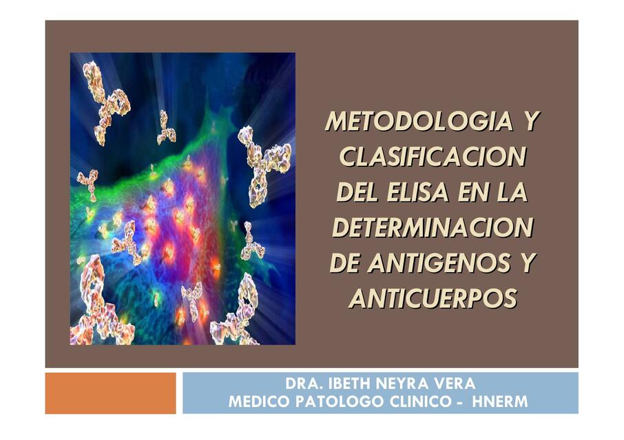 C2 METODOLOGIA Y CLASIFICACION DE LOS ELISAS Ibeth