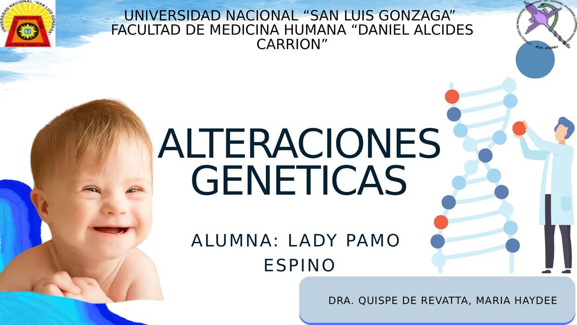 ALTERACIONES GENETICAS