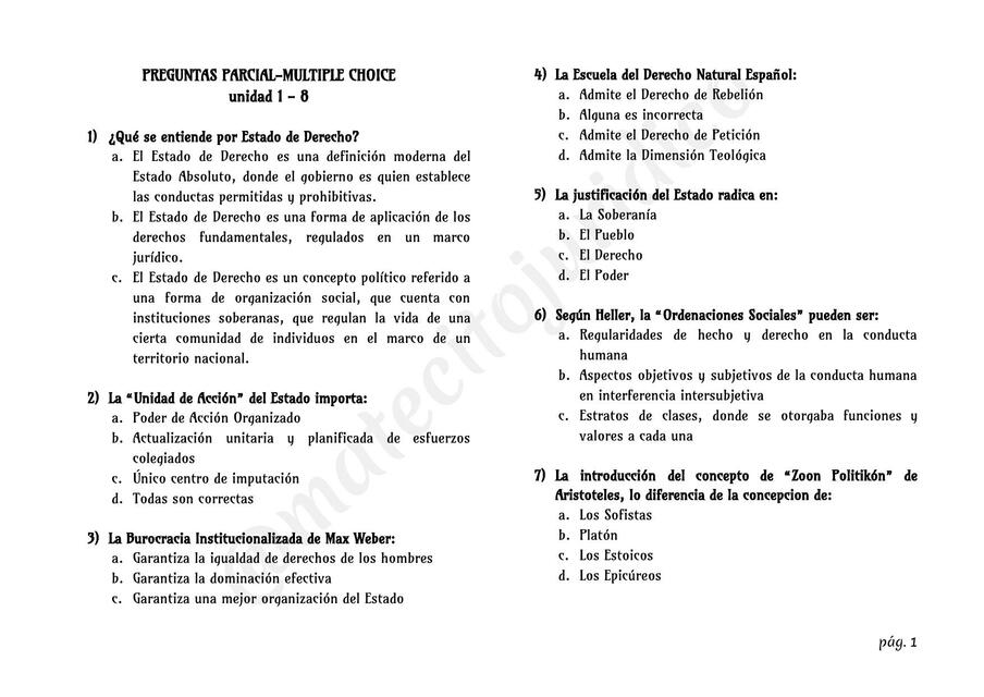 PREGUNTAS PARCIAL (U 1-8) DERECHO POLITICO 2 024-UNJU