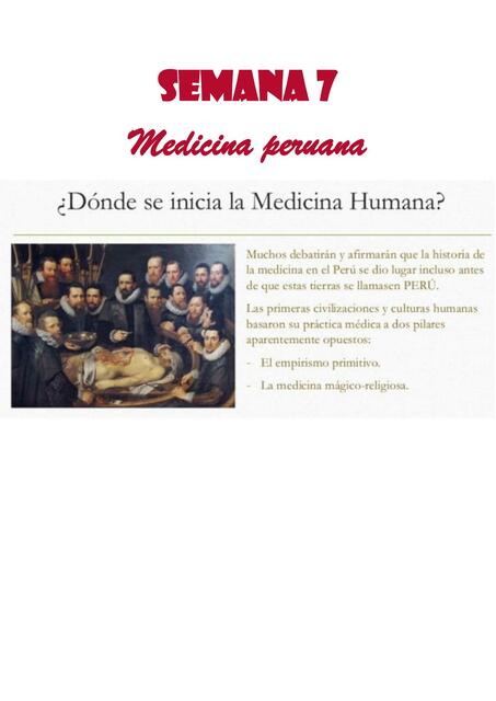 HISTORIA DE LA MEDICINA II