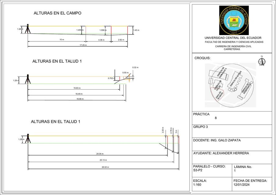 FORMATO AUTOCAD LAMINA 8 USO DE NIVEL Y MIRA