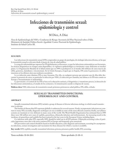 Infección de transmisión sexual