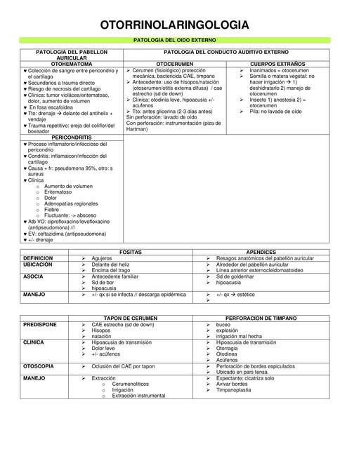 RESUMEN ENAM - OTORRINO