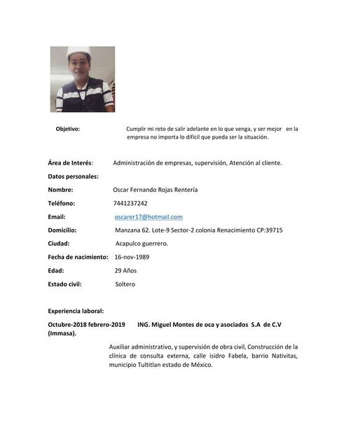 curriculum vitae 4 | oscar | uDocz