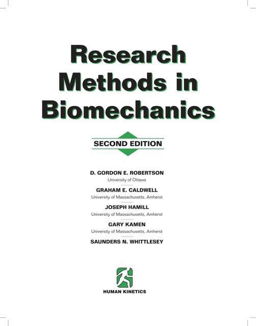 research methods in biomechanics | jose manuel | uDocz