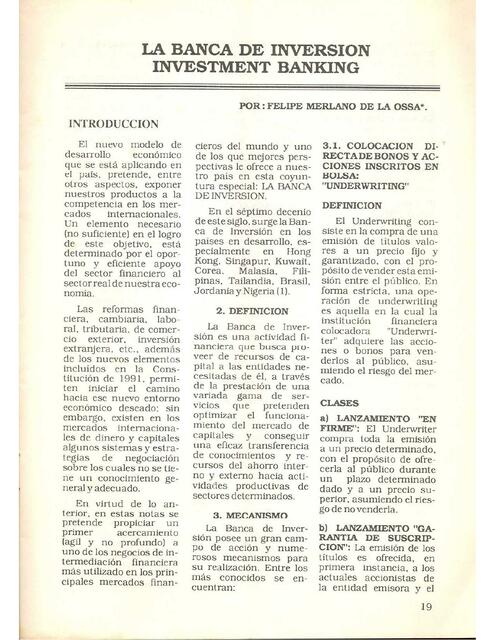 Banca de Inversión | Universidad Tecnológica del Peru | uDocz