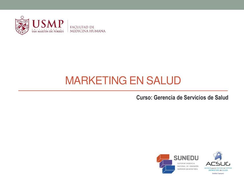 Marketing en Salud