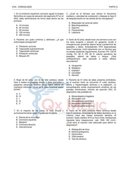 BANCO ENAM CARDIOLOGÍA RESUELTO QX MEDIC (EVA)