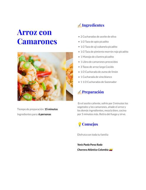 Arroz con Camarones