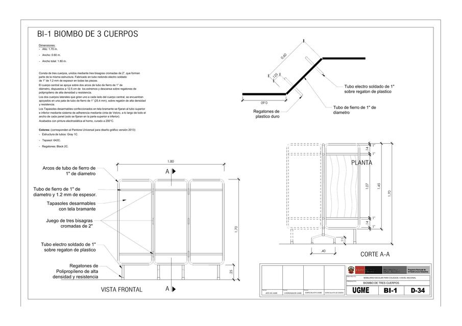 D 34 BIOMBO 3 CUERPOS