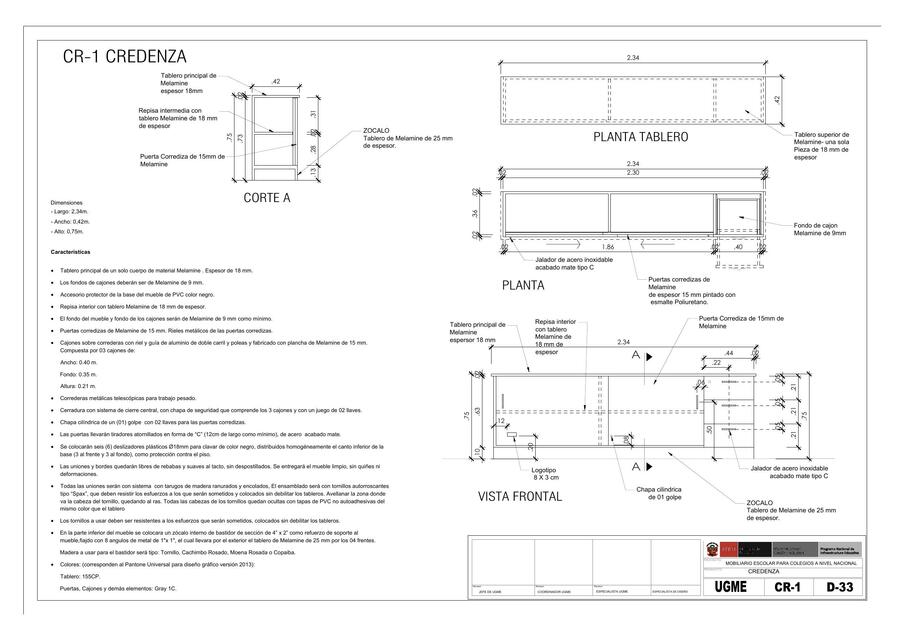 D 33 CREDENZA