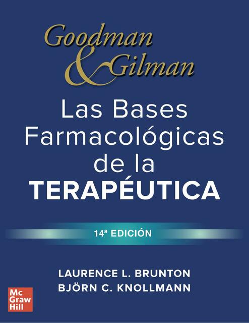 Goodman Gilman Las Bases Farmacológicas de la Tera