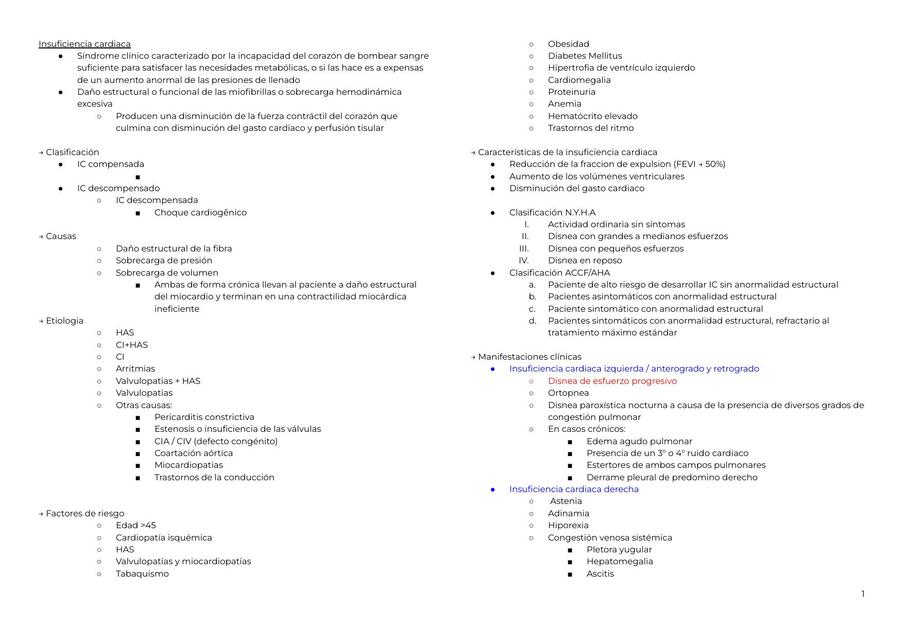 Insuficiencia cardiaca