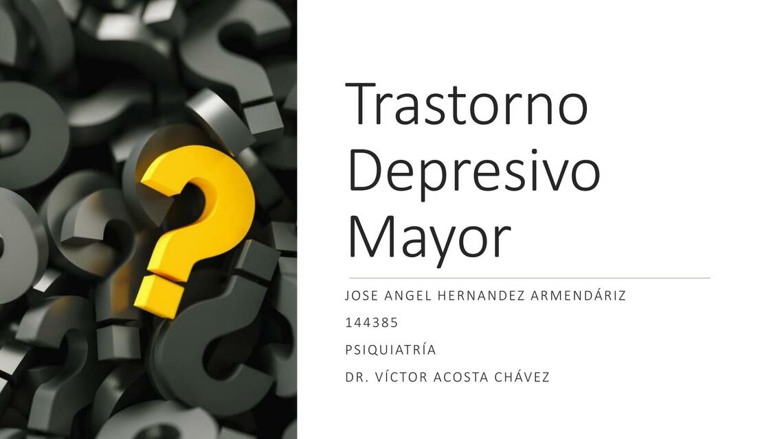 Depresion Mayor