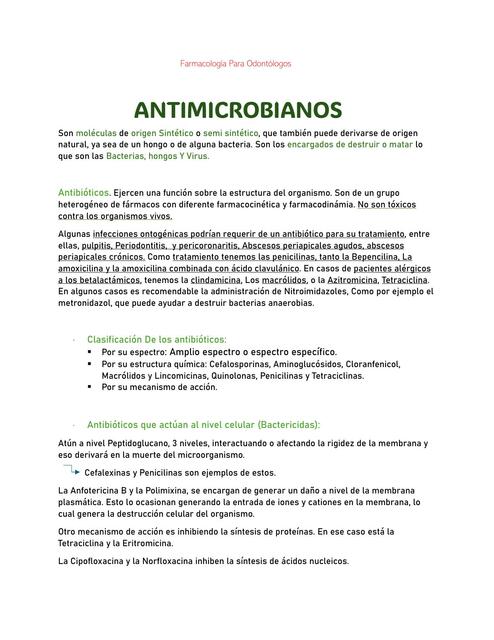 ANTIMICROBIANOS