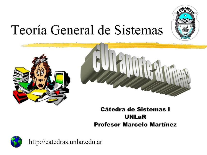 Teoría General De Sistemas Joaquin Udocz 8901