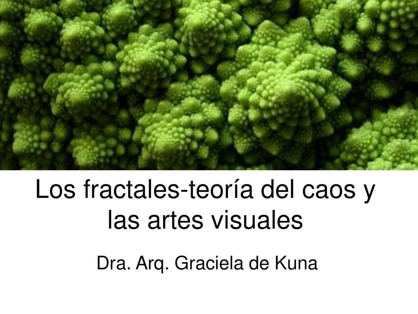 La teoria del caos y las artes visuales Fractales