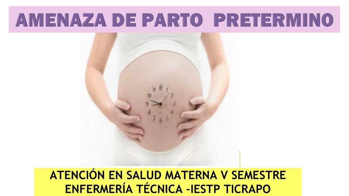 Amenaza de parto prematuro 2