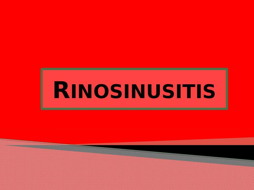 Rinosinusitis