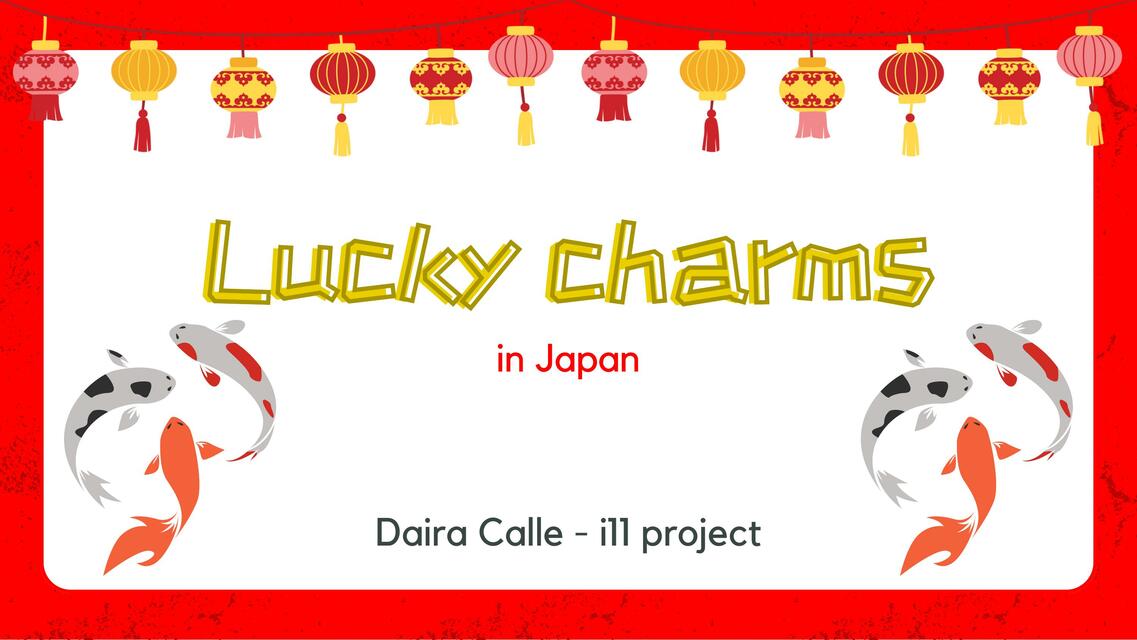 Lucky Japanese Charms