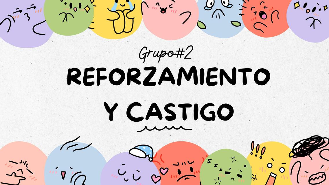 Reforzamiento y castigo