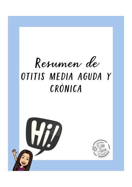 Otitis media aguda y crónica