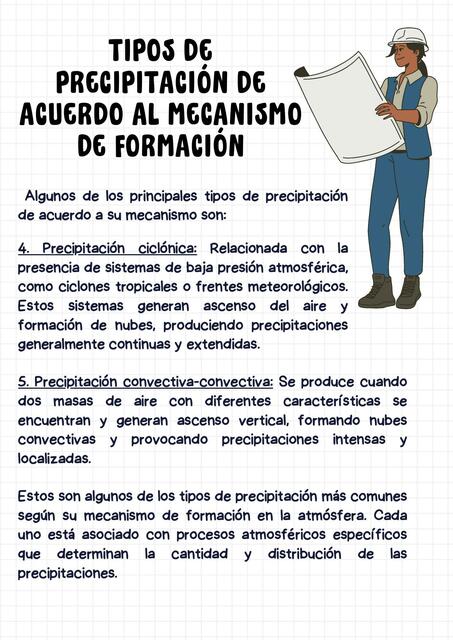 Tipos de precipitación de acuerdo al mecanismo de formación 2