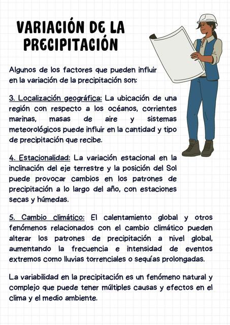 variación de la precipitación 2