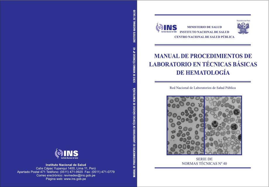 MANUAL DE HEMATOLOGIA de INS 87