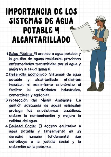 Importancia de los Sistemas de Agua Potable y Alcantarillado