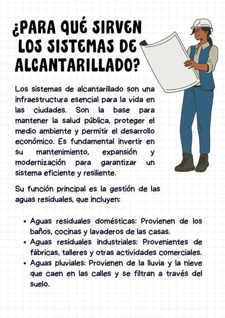 ¿Para qué sirven los sistemas de alcantarillado?