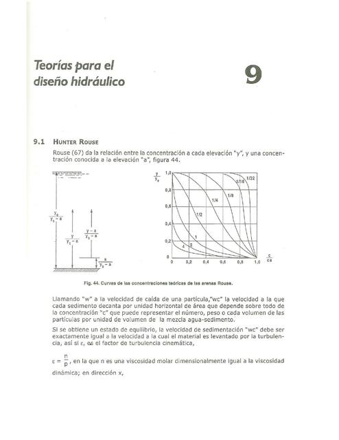 Teorías para el diseño hidráulico