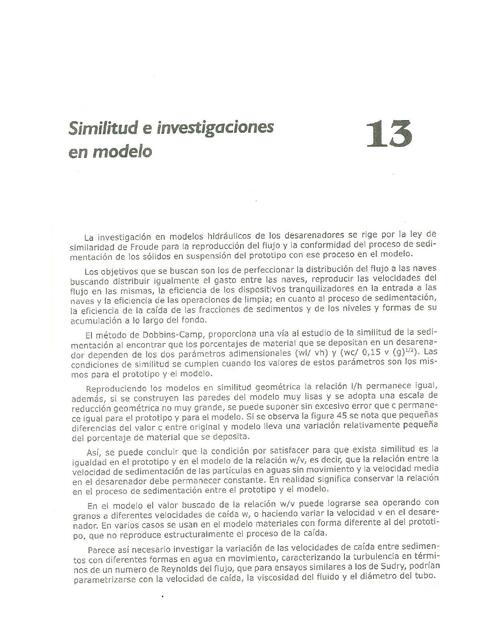 Similitud e investigaciones en modelo 