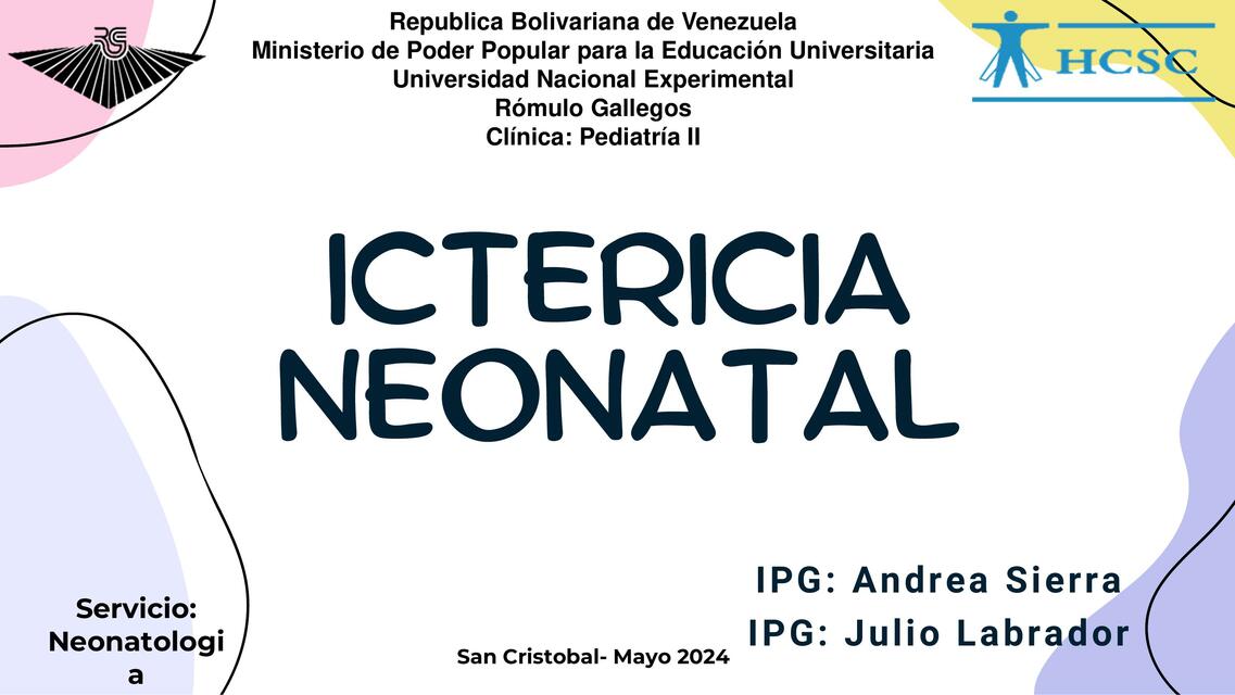 ictericia neonatal