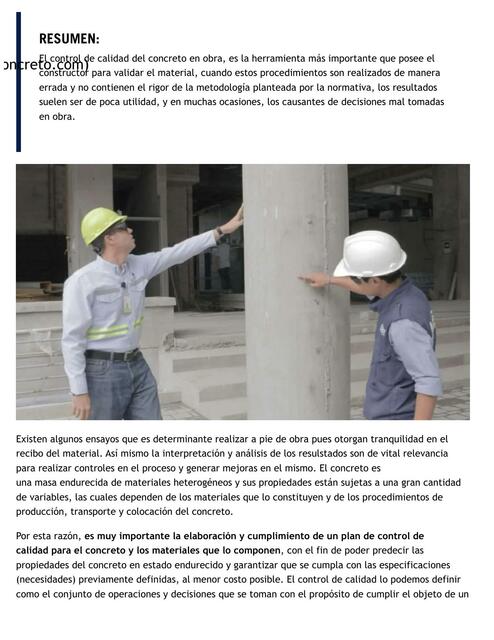 CONTROL DE CALIDAD DEL CONCRETO EN OBRA 360 EN CON