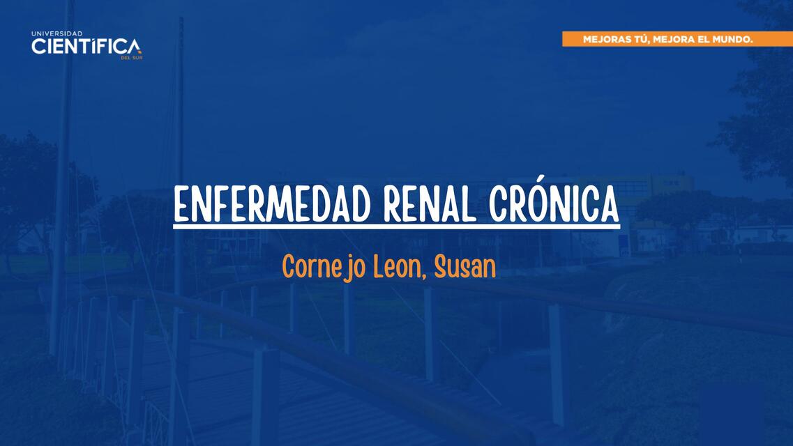 ENFERMEDAD RENAL CRÓNICA