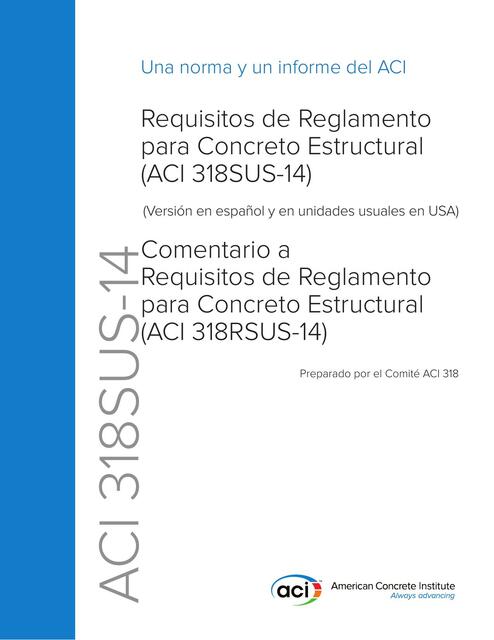 Aci 318 2014 Español