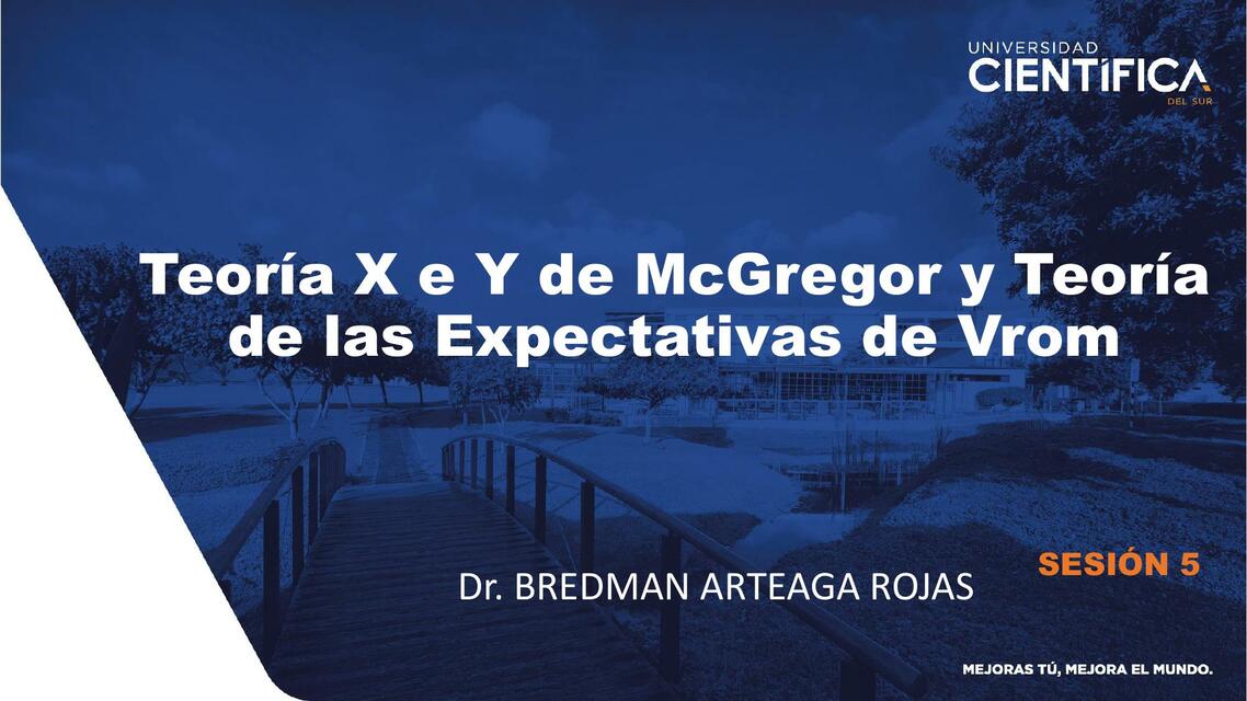 Teoría X e Y McGregor y Teoría de las Expectativas