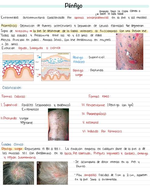 Dermatosis Ampolloso Pénfigo