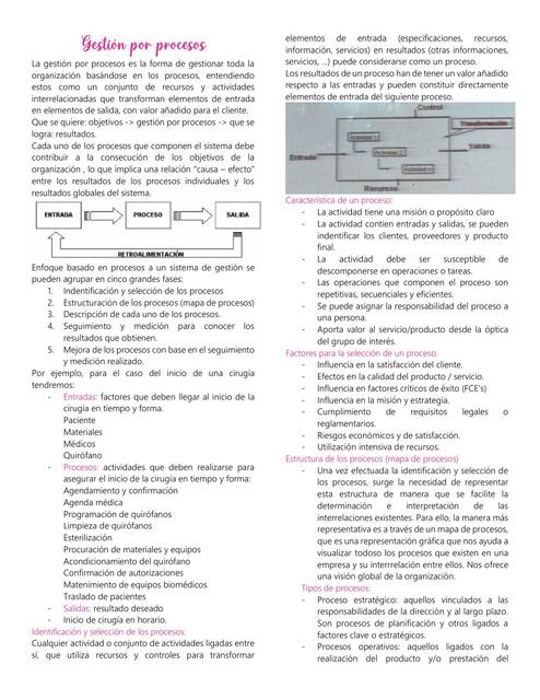 Gestión por procesos