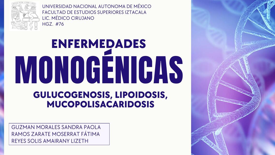 ENFERMEDADES MONOGÉNICAS